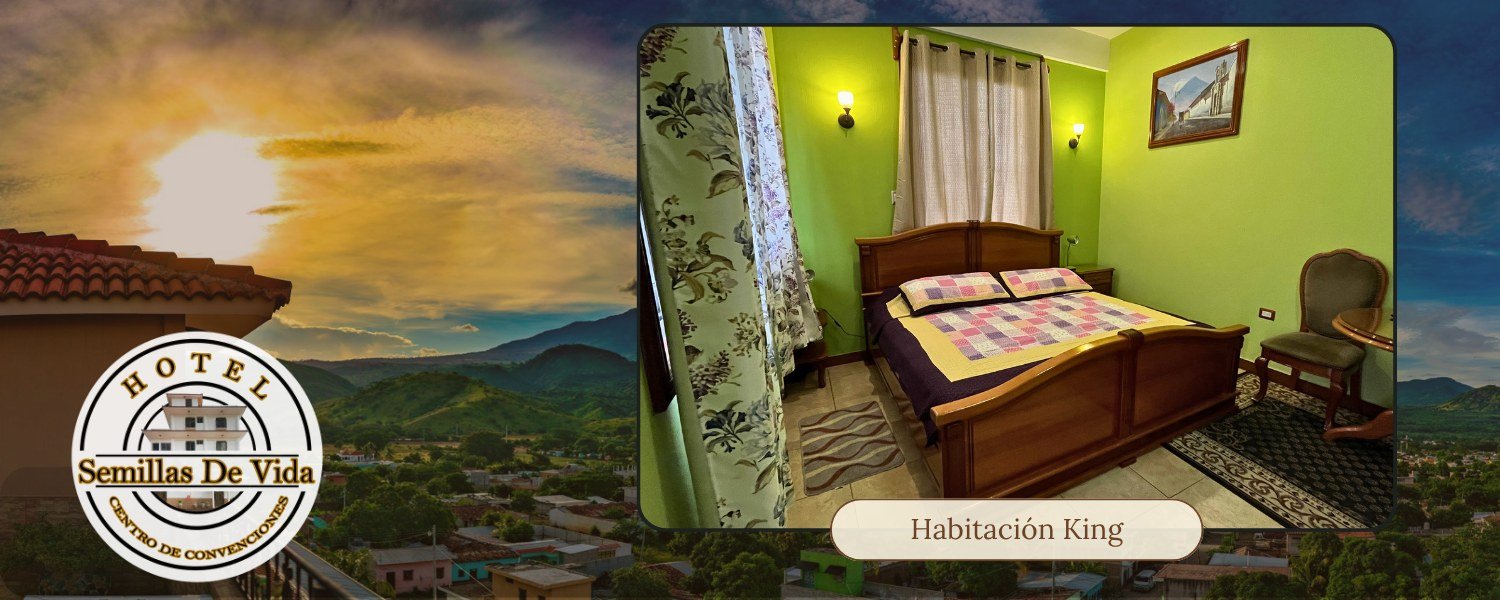 Habitación King del Hotel Semillas de Vida