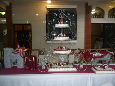 Decoración de quinceañera en rojo (4)